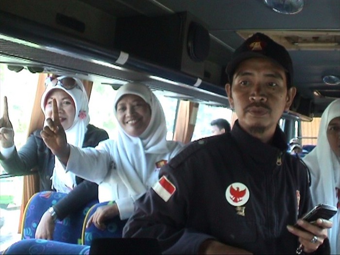 Ke Jakarta, Pendukung Prabowo asal Bogor Kucing-kucingan dengan Polisi