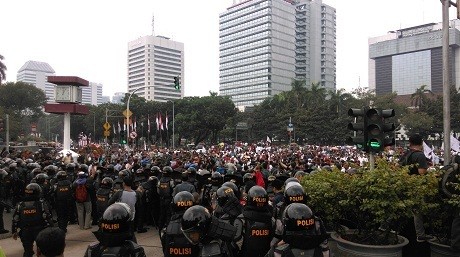 Massa Prabowo Demo di Sekitar Monas, PNS Pemprov DKI Tetap Kerja Normal