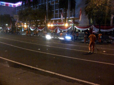 Hanya 200-an Pendukung Prabowo yang Bertahan di Patung Kuda