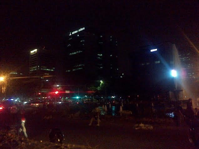 Massa Prabowo-Hatta Bersih dari Bundaran Indosat