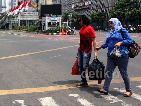 Massa Prabowo Demo, Jakarta Sepi