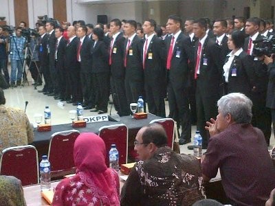 KPU Gelar Serah Terima Pengamanan Paspampres untuk Jokowi-JK