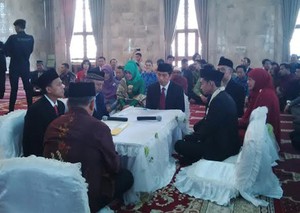 Jokowi Jadi Saksi Nikah Relawan yang Menikahi Sekretarisnya