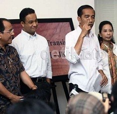 Jokowi Hadiri Acara Doa Bersama di Taman Ismail Marzuki