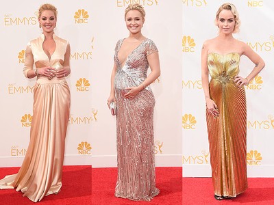 Glamor Bergaun Silver dan Gold di Emmy Awards 2014