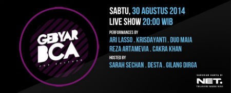Pop Culture di Gebyar BCA Sabtu, 30 Agustus 2014