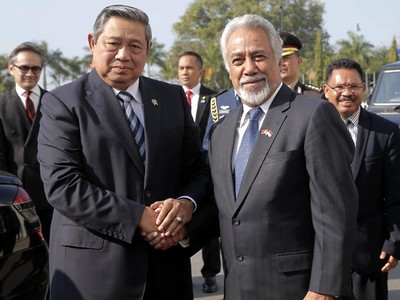 SBY Bertemu PM Timor Leste Xanana Gusmao