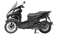 Desain yang dipatenkan di Japan Patent Office itu untuk kebutuhan varian baru Tricity. Istimewa/dok Motorcycle.