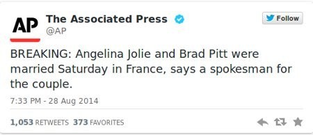 Finally! Brad Pitt dan Angelina Jolie Menikah di Prancis