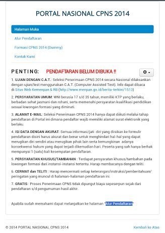 31 Instansi Sudah Buka Pendaftaran CPNS Online