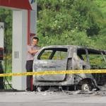 Dahsyatnya Kebakaran Mobil yang Sedang Isi Bensin di SPBU Sentul City