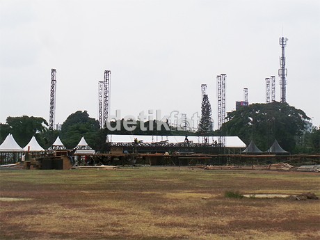 Panggung Konser EXO The Lost Planet Jakarta Mulai Dibangun