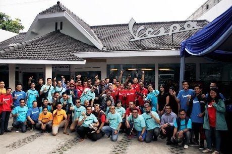 Diler Vespa Tampil Lebih Kece di Bandung