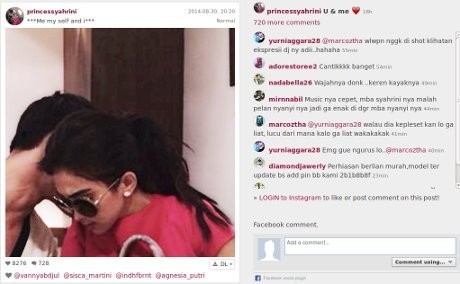 Syahrini Pamer Foto Kekasihnya di Instagram?