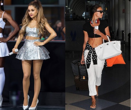 Rok Mini Ariana Grande, Irina Shayk Seksi Pamer Perut