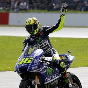Podium Pertama Rossi di Silverstone