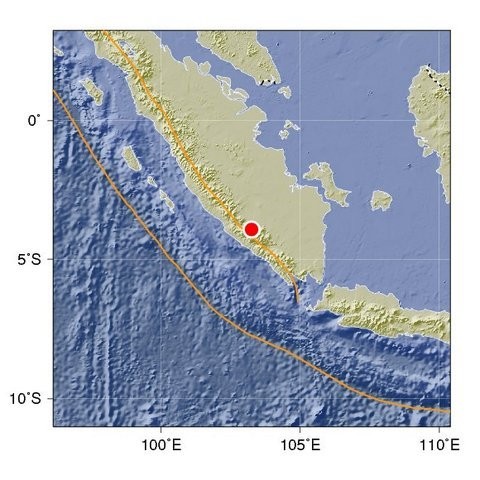 Gempa Bumi 4,8 SR Guncang Daratan Pagaralam, Sumsel