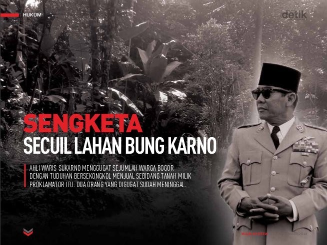 Penyerobotan Tanah Soekarno, Pengadilan: Tunggu Pembuktian di Persidangan