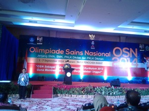 1.378 Siswa SD-SMA Ikuti Olimpiade Sains Nasional di Lombok
