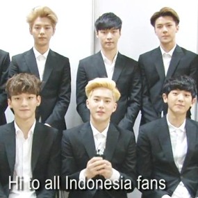 EXO Sapa Fans Indonesia Jelang The Lost Planet in Jakarta