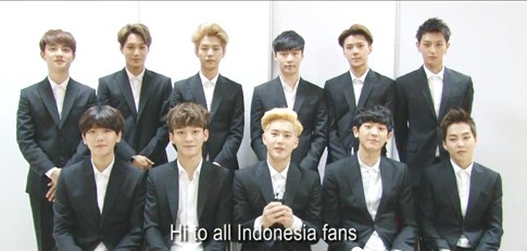 EXO Sapa Fans Indonesia Jelang The Lost Planet in Jakarta