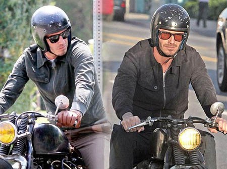 Yuk, Tiru Gaya Keren David Beckham Saat Jadi Biker!