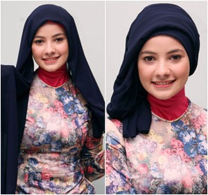 Tutorial Hijab Turban Pakai Scarf Panjang untuk ke Pesta Pernikahan