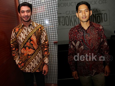 Reza Rahadian dan Ibnu Jamil Ganteng Berbatik