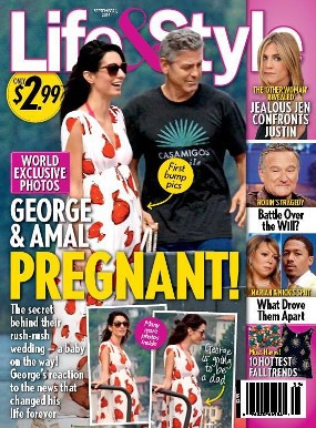 George Clooney Tegaskan Amal Alamuddin Tak Sedang Hamil