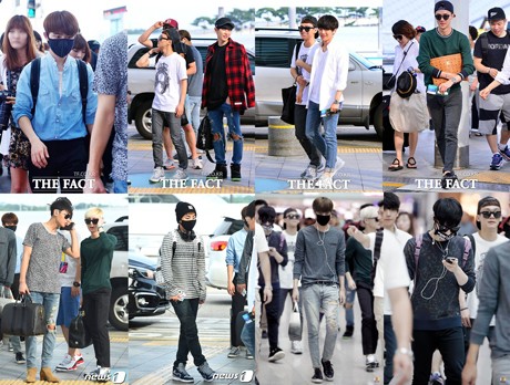Ini Gaya Stylish EXO di Bandara Incheon Menuju Jakarta