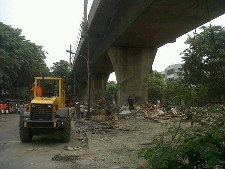 PT KAI Bongkar Ratusan Kios di Stasiun Mangga Besar