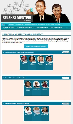 Malam ini, Batas Terakhir Pilih Calon Paling Hebat di Seleksi Menteri