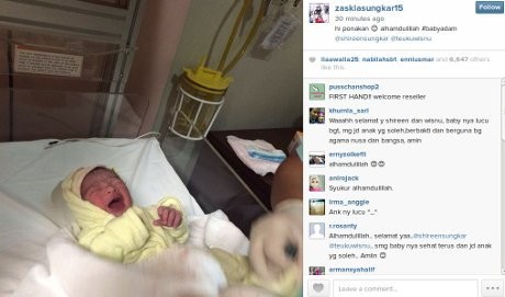 Selamat! Shireen Sungkar Lahirkan Anak Laki-laki