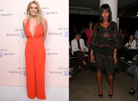 Britney Spears Rilis Koleksi Lingerie, Naomi Campbell Bergaun Menerawang