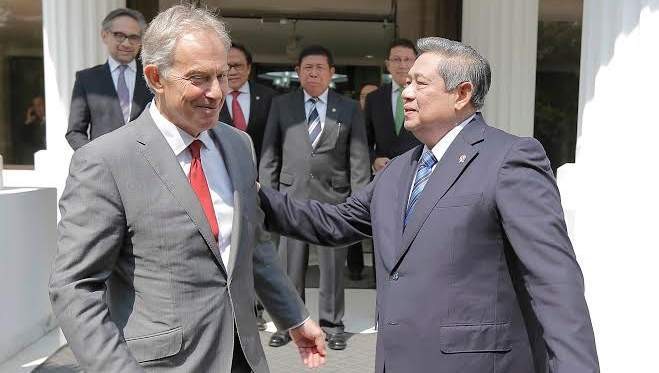 Eks PM Inggris Tony Blair Kembali Temui SBY