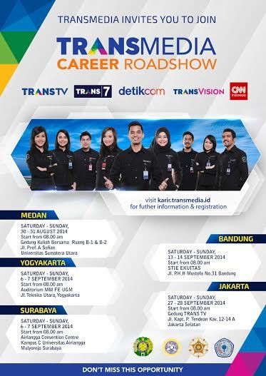 Transmedia Career Roadshow Akan Hadir di Bandung