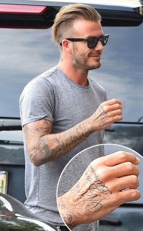 Unik! Tato David Beckham Ini Dikutip dari Ucapan Jay Z