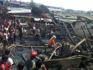 Ini Penyebab Belasan Kios di Pasar Sederhana Ludes Terbakar