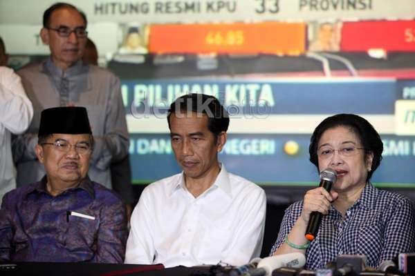 Jokowi, JK dan Megawati Bertemu di Puncak, Membahas Apa?