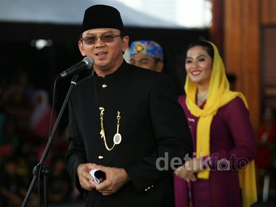 Ahok Hadiri Lebaran Betawi di Monas