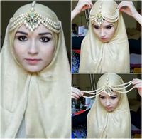 cara memasang headpiece hijab