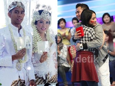 Foto-foto Pernikahan Fitrop, Raffi dan Nagita Peluk-pelukan