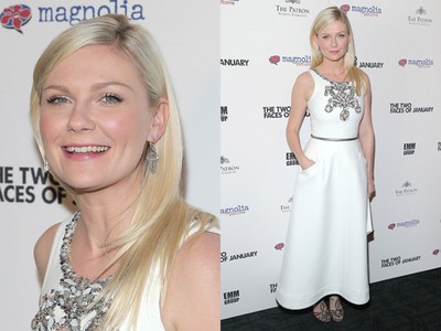 Elegant in White, Kirsten Dunst