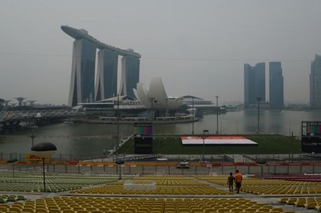 GP Singapura Terancam Gangguan Kabut Asap