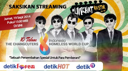 Gila-Gilaan di LIVECHATkustik 10 Tahun The Changcuters X HWC
