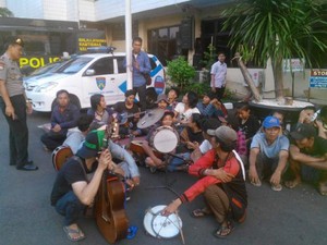 40 Preman dan 5 Anak Punk Terjaring Razia di Jaksel