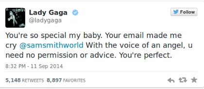 Sam Smith Buat Lady Gaga Menangis