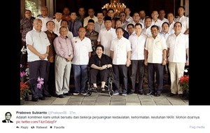 Prabowo Kumpulkan Koalisi Merah Putih di Hambalang, Hatta Absen