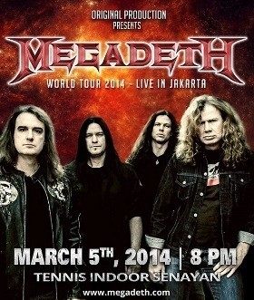 Konser Megadeth di Indonesia Batal