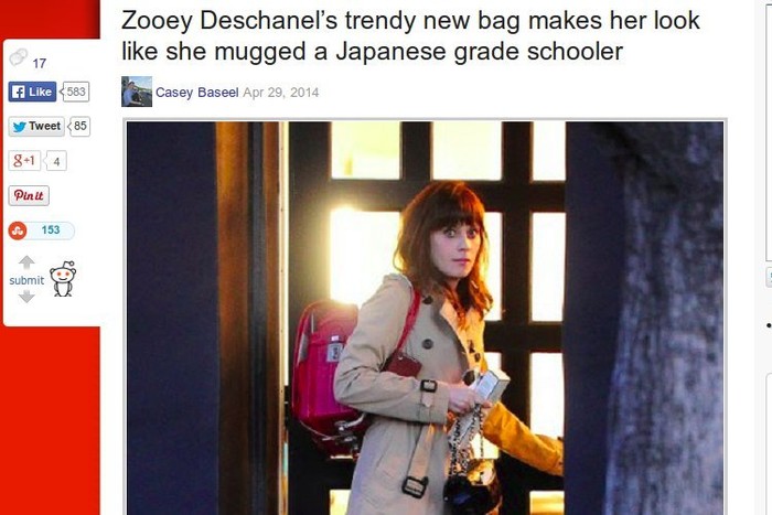 Gara-gara Zooey Deschanel, Tas SD Jepang Ini Diburu Turis